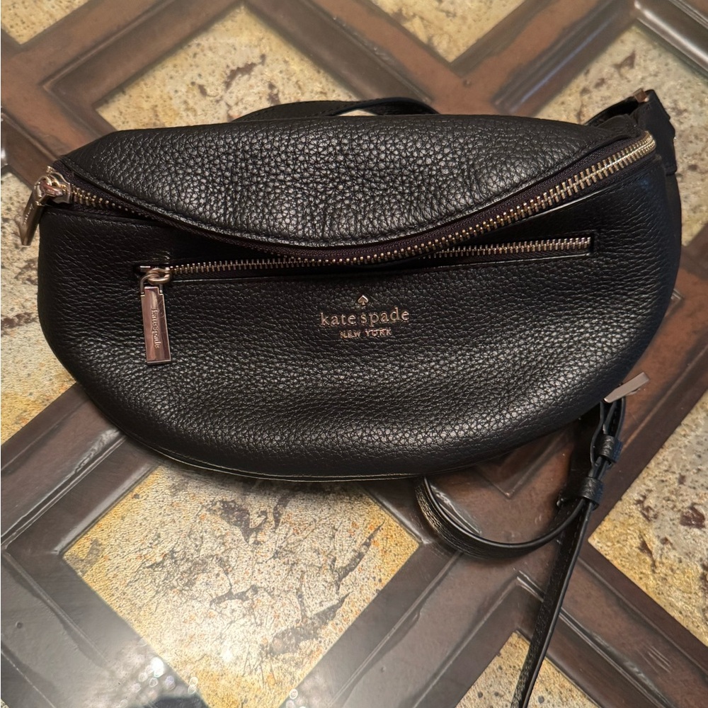 Kate Spade Black Pebbled Leather Crossbody Bag
